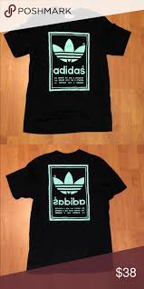 Black And White Adidas Shirts Mens Adidas T Shirt Mens Black And Mint Green Adidas Tee Never Worn And Is Smoke Free Adidas Shirts Tees Short Sleeve Adidas Men Shirts Adidas Shirt