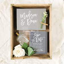All New Clear Wedding Invitations This Marker Script Look Is Super Modern And Clear Wedding Invitations Acrylic Wedding Invitations Modern Wedding Invitations