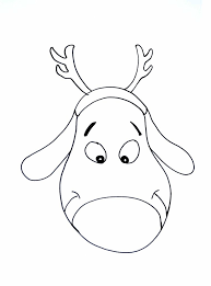 Disegno A Matita Da Stampare E Colorare Renna Da Colorare Con Occhi E Muso Disegni Idee Per Disegnare Disegni A Matita