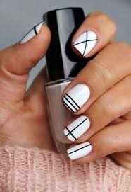 Black And White Nail Art Design The Latest Hairstyles Minimalist Nails Nail Art Diy Easy Nail Art Diy