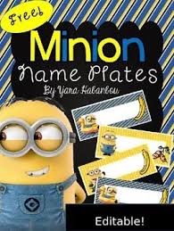 Free Editable Name Tags Minions Minion Classroom Minion Classroom Theme Minion School