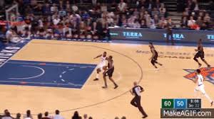 This gif by nba has everything: Giannis Antetokounmpo Flies Over Tim Hardaway Jr For An Insane Alley Oop Dunk Bucks Vs Knicks On Make A Gif