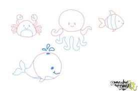 Maybe you would like to learn more about one of these? How To Draw Ocean Animals Drawingnow