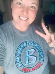 Ms Crabtree's Blue Racer gear...