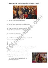 Check spelling or type a new query. Gilmore Girls Thanksgiving Episode Esl Worksheet By Tinchen8311