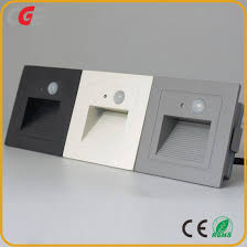 $1 shipping, but order 6 or more and shipping is free! China 3w Led Wall Lamp Pir Motion Sensor Recessed Stairs Step Decoration Hallway Staircase Lights Outdoor Lighting China Led Stair Lamp Led Step Light