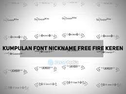Nama ff keren v huruf. 1001 Font Keren Untuk Dijadikan Nickname Free Fire Terbaru Davar Pedia