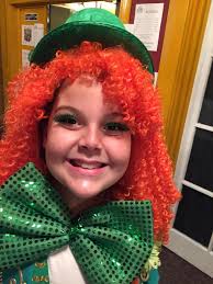 A few weeks ago- when I played the lucky leprechaun for a theatre event-  kinda love the hair!