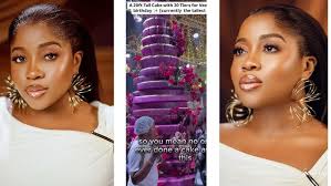 OMG!😱 Look at Veekee James' 20ft, 18 million naira birthday cake!!!