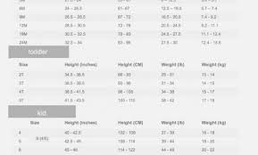 amazing 16 inspirational carters baby clothes size chart