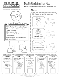 1.what is your idea of a healthy diet? Free Health Worksheet For Kids Protecting Yourself From Viruses