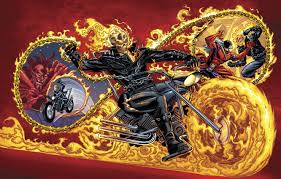 It had to happen… johnny versus danny! Wallpaper Fire Ghost Rider Bike Art Marvel Chains Mephisto By Benny Fuentes Images For Desktop Section Fantastika Download