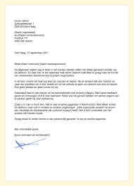 Sollicitatiebrief Medewerker Klantenservice Voorbeeld