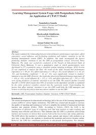 Enrollees in tuition cap programs prior to july 5, 2017, should consult with financial aid to determine which pricing model is most advantageous for them. Pdf Learning Management System Usage With Postgraduate School An Application Of Utaut Model