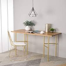 Zxcvbnm Laptop Dark Wrought Iron Solid Wood Table Personality Nordic Style Home Desk Fashion Study Computer Desk 120 X 6 In 2020 Home Desk Solid Wood Table Study Style