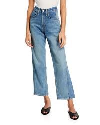 We recommend sizing up one size. Rag Bone Maya High Rise Ankle Straight Leg Jeans Neiman Marcus