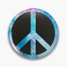 Cute Peace Outline Watercolored Aqua Blue And Pink Colors Peace Symbol Cute Colorful Design Design Peace Sign P Peace Symbol Peace Sign Colorful Gifts