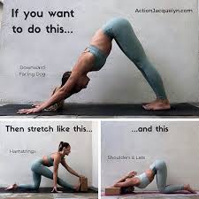 Get Stretchy On Instagram Comin At You Guys With A Stretchy Tutorial Were Practicing Downward Dog Are Yoga Trainer Yoga For Beginners Yoga For Flexibility