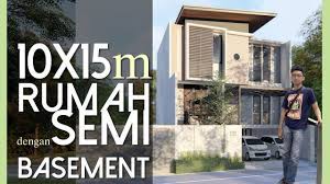 Cari tahu inspirasinya di sini! Kejutan Di Ruang Keluarga Rumah Semi Basement Lahan 10x15m Kode 238 Youtube