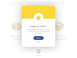 Cooked Pop Up For Culinary Website Pop Up App Web App Design Mobile App Design