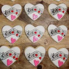Check spelling or type a new query. Music Note Heart Cookies Baking