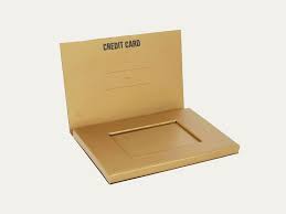Make a couple holes in the cover Custom Credit Card Boxes Credit Card Packaging Boxes Wholesale Custom Printed Credit Card Boxes