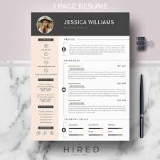 Resume Template With Photo Curriculum Vitae Cv Cover Etsy In 2020 Resume Template Modern Cv Template Modern Resume Template