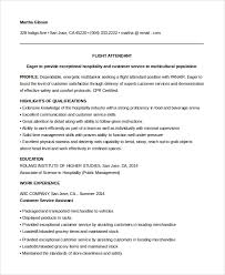 The cv example above shows you the basic format of a cv, and the type of content you can include when you have no experience. Free 6 Sample Flight Attendant Resume Templates In Pdf Ms Word