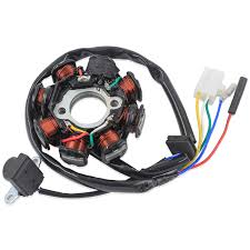 No coil and igniter are from a obd1 dseries that was running.i repinned the big plug and used the internals from the d in my base. Amazon Com Trkimal Ignition Stator Magneto 5 Wire Ac 8 Pole Coil For Gy6 49cc 50cc 80cc 125cc 150cc139qmb 147qmd 152qmi 157qmj Engine Gy6 Stator Fits For Scooter Moped Atv Dune Buggy Go