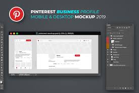 Pinterest Business Profile Mockup Pinterest For Business Business Profile Infographic Powerpoint