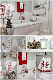 Holiday Home Tour 2014 Christmas Bathroom Decor Holiday Wall Decor Holiday Bathroom
