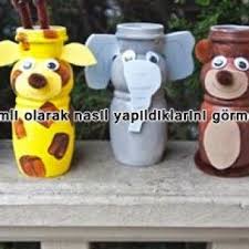 Plastik Sise Kapaklarindan Hayvan Ve Cocuk Figurleri Nazarca Com Kumbara Plastik Sise Sise