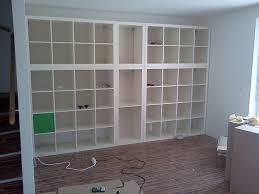 Wall Fitted Expedit Book Shelf Expedit Regal Ikea Regal Aufbewahrung Wohnzimmer
