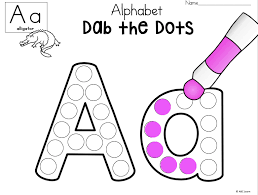 Free interactive exercises to practice online or download as pdf to print. Free Dab The Alphabet Worksheets Letter A Made By Teachers