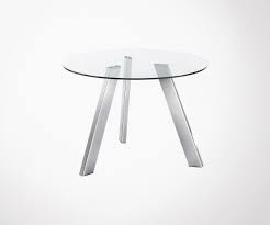 Maybe you would like to learn more about one of these? Table A Manger Ronde 110cm Plateau Verre Pied Chrome
