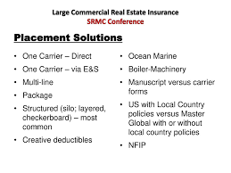 Insurance placement solutions has an immediate opening for a commercial auto claims adjuster with our client. Large Commercial Real Estate Insurance Habitational Insurance Alliant S Habitational Insurance Platform Hip Srmc Conference October 15 Ppt Download