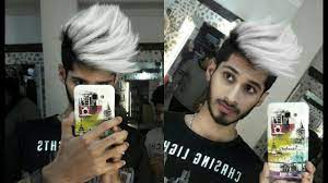 Follow our instructions on how to dye your hair white and realize your ice queen dream. Snow White 2018 Platinum Blonde New Sexiest Hairstyle For Men Icy Blonde Hair Ratan Singh Youtube