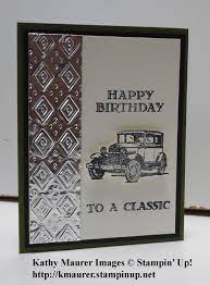 Your boss's or colleague's birthday surely calls for a celebration. Stampin Up S Guy Greetings Stamp Set Used To Make This Birthday Card For Details G Birthday Cards For Men Birthday Cards For Guys Masculine Birthday Cards