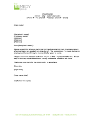But beyond its literal purpose, a letter of resignation can also help you leave a positive impression with your employer. 2 Weeks Notice Resignation Letter Template Printable Pdf Download