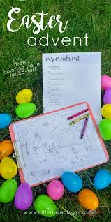 Each page features a scene for children to color as well as a scripture to read to help them learn the story of jesus' birth. Easter Advent Coloring Page For Kids Little Dove Blog