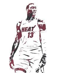 Maybe you would like to learn more about one of these? Bam Adebayo Miami Heat Watercolor Strokes Pixel Art 1 By Joe Hamilton In 2021 Miami Heat Heat Nba Pictures