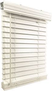 Maybe you would like to learn more about one of these? Amazon Com Us Window And Floor 2 Faux Wood 16 25 W X 60 H Inside Mount Cordless Blinds 16 25 X 60 White Home Kitchen