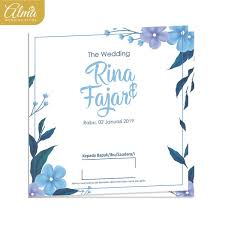 Cukup ketikkan 'bingkai nama, frame nama, kotak nama atau bingkai bunga png maka kamu akan dari beberapa bingkai nama yang paling dicari adalah bingkai nama undangan untuk pernikahan. Jual Undangan Pernikahan Bunga Biru Tanpa Laminasi Di Lapak Alma Wedding Store Bukalapak