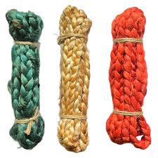 Jutové dekorační copánky o tloušťce 10 mm