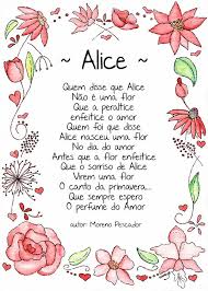 Maria alice é um nome composto de origem hebraica e germânica. 14 52 Alice E As Flores Molde Alice No Pais Das Maravilhas Nomes De Criancas Decoracao Alice No Pais Das Maravilhas