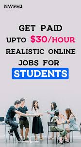 Get Paid Up To 30 Per Hour Realistic Online Jobs For Students Onlinejobsforstudents Online Jobs For Students Student Jobs Online Jobs