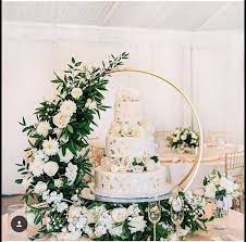 2020 Cake Stand Wedding Decor Metal Round Stand Spring Wedding Decorations Wedding Decorations Lilac Wedding Bouquet