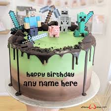 Minecraft Cake With Name Enamewishes