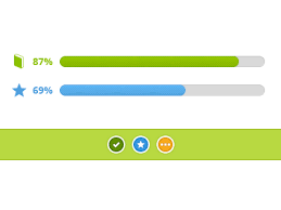 Elearning Bars And Badges Badge Design Progress Bar Badge