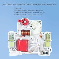 Circuit Breaker, 750V 25A Miniature Circuit Breaker Magnetic System Control  Isolation for Electric Vehicle: Amazon.com: Tools & Home Improvement
